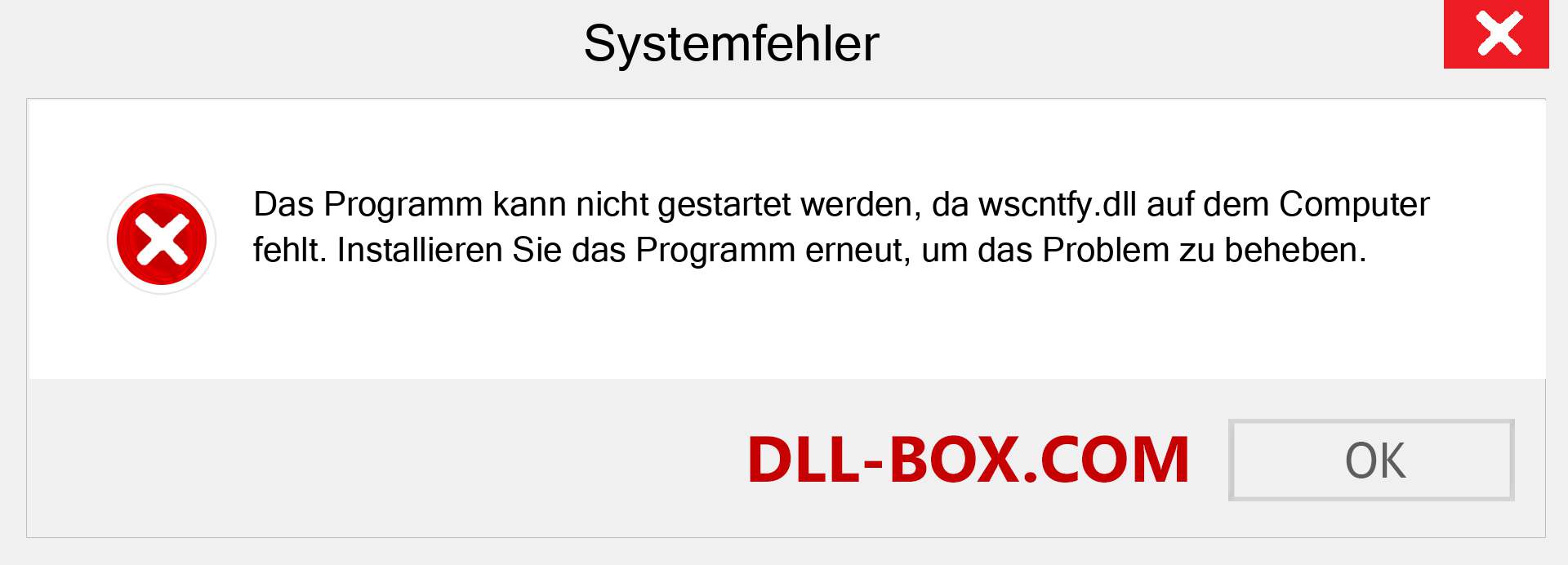 wscntfy.dll-Datei fehlt?. Download für Windows 7, 8, 10 - Fix wscntfy dll Missing Error unter Windows, Fotos, Bildern